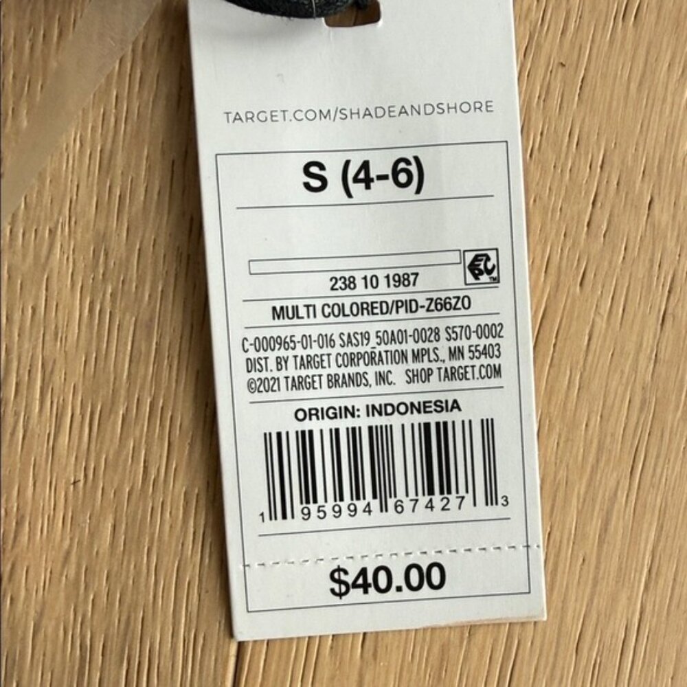 Shade and Shore Monokini Tropical Print NWT Womens Size 4-6 - Picture 2 of 4